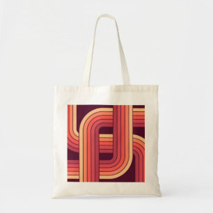 MCM 1970er Jahre Retro-Stil geometrisches Design Tragetasche
