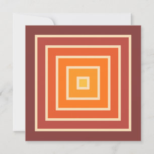 MCM 1970er Retro Style Geometrisches Design Einladung