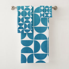 MCM Bold Blues Muster Badhandtuch Set