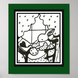 MCM Bunny Print Poster