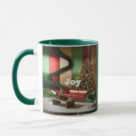 MCM Christmas Joy Green Combo Mug Tasse