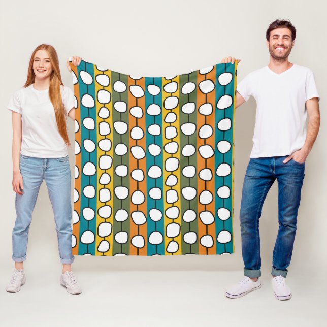 MCM farbenfrohe Linien Fleecedecke (Beispiel)