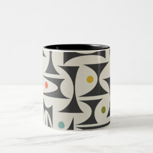 MCM geometrische Mustertabelle Fleece B für die B Zweifarbige Tasse