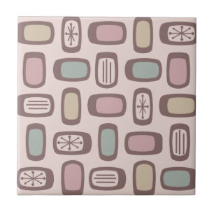 MCM gerundete Rechtecke im Mittelalter rosa Pastel Fliese