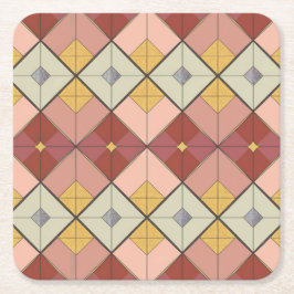 MCM Gold Pink Diamond Muster Untersetzer Set