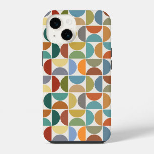 MCM-Halbkreismuster Farbe auf Creme iPhone 14 Hülle