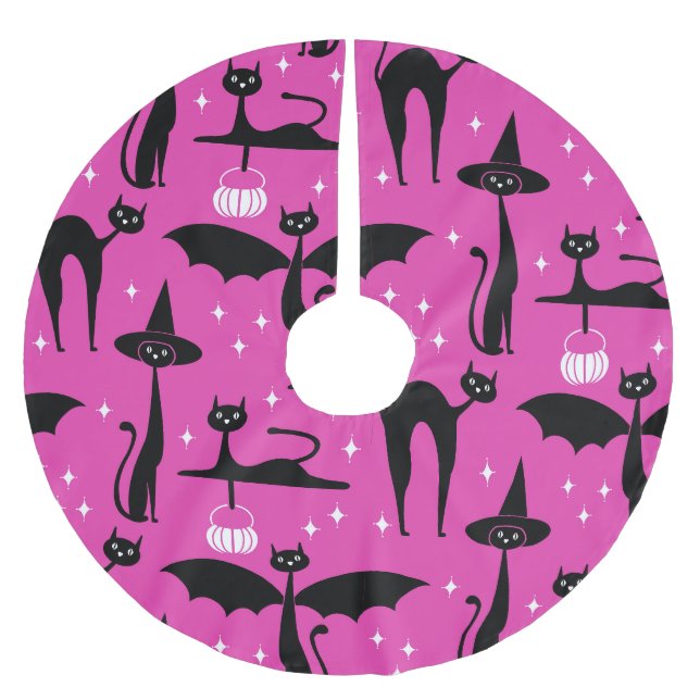 MCM Halloween Extravagantes Kleid Minimalistische  Polyester Weihnachtsbaumdecke (Vorderseite)