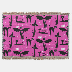 MCM Halloween-Kostüm Minimalist Katzen Rosa Decke