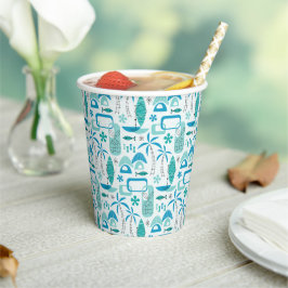 MCM Hawaiian Village – Blue Pappbecher