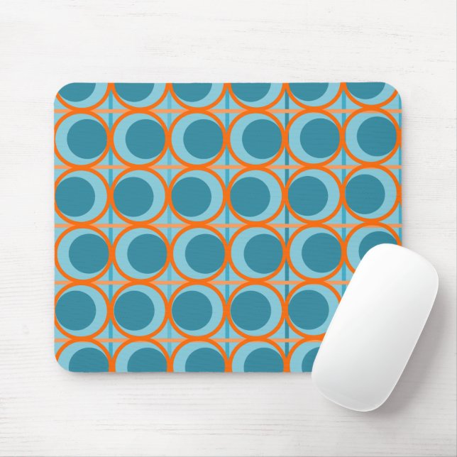 MCM-Kreise und -Linien Mousepad (Mit Mouse)