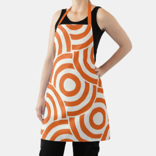 MCM Orange Terracotta Mitte des Jahrhunderts Moder Schürze