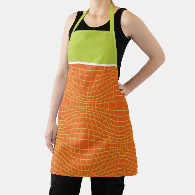 MCM Orangefarbenes Limones Mitteljahrhundert Moder Schürze (InSitu)