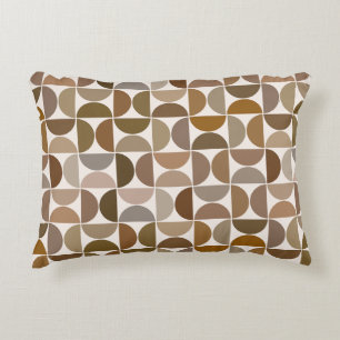 MCM Semicircles Browns+Cream-Muster Dekokissen