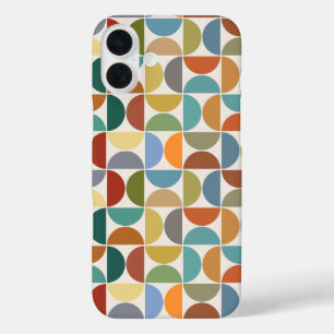MCM simuliert Musterfarbe auf Creme iPhone 16 Plus Hülle