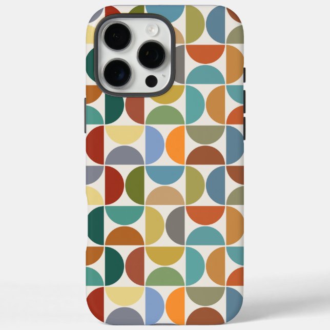 MCM simuliert Musterfarbe auf Creme iPhone 16 Pro Max Hülle (Rückseite)