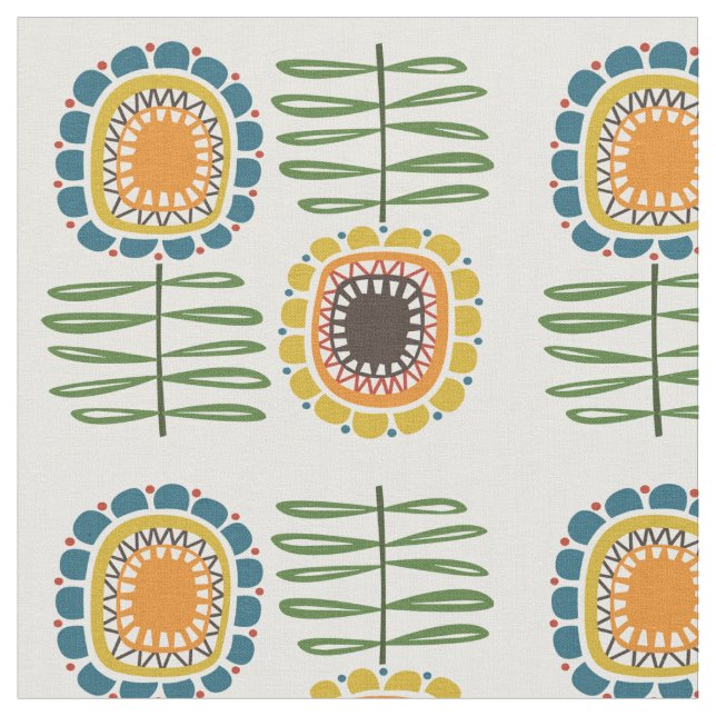 Mcm-Sonnenblumen Stoff (Nahaufnahme)