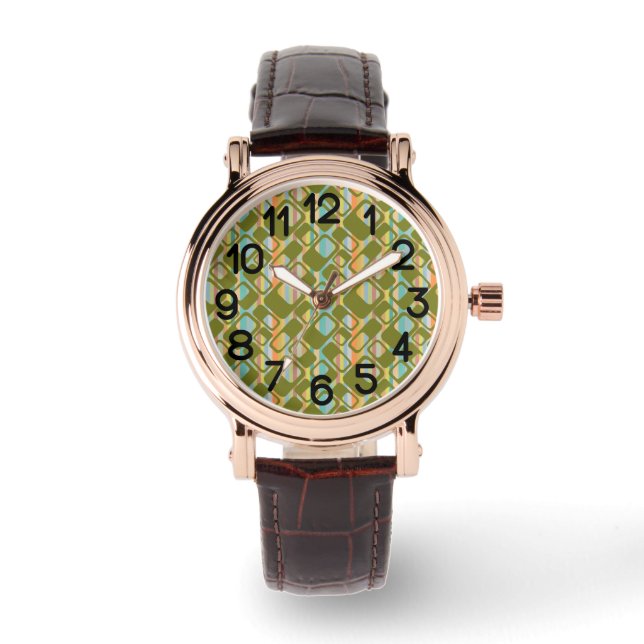 MCM Streifen Armbanduhr (Vorderseite)