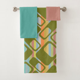 MCM Streifen Badhandtuch Set