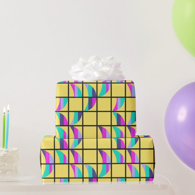 MCM Tic-Tac-Toe Geschenkpapier (Partygeschenke)