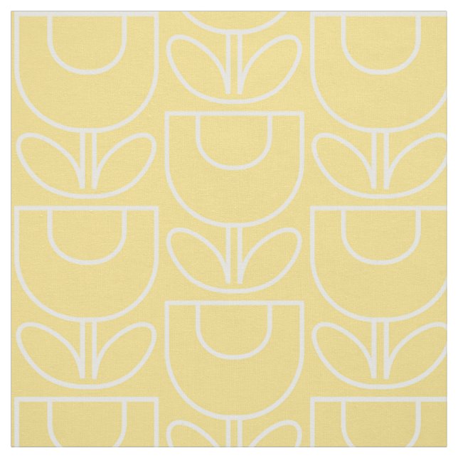 Mcm-Tulpe-Gelb Stoff (Muster)