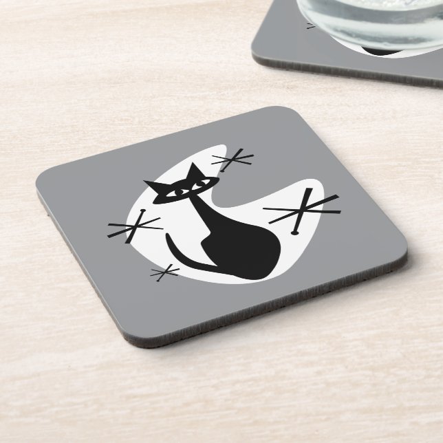 MCM Untersetzer Atomzeitalter Kitty Boomerang Ster (Linke Seite)