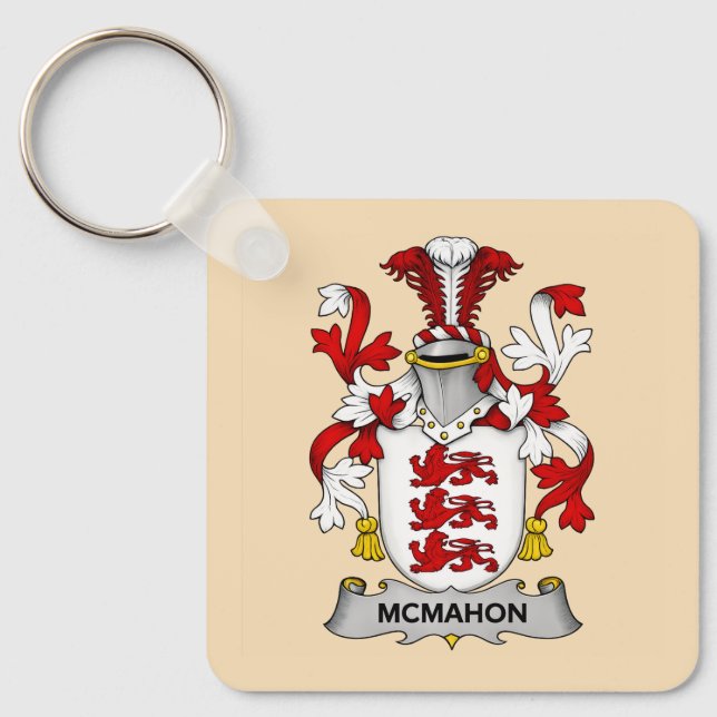 McMahon Familien Wappen Schlüsselanhänger (Vorderseite)