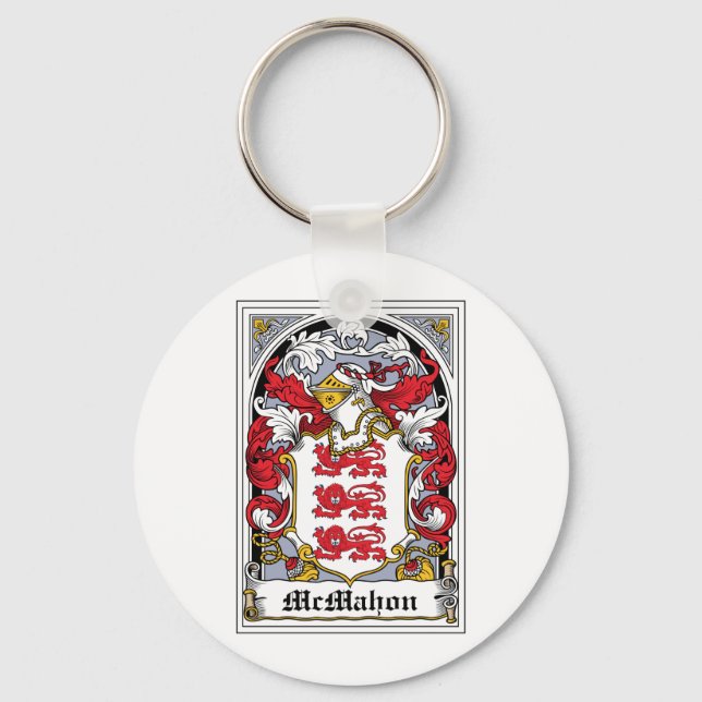 McMahon-Familienwappen Schlüsselanhänger (Vorderseite)