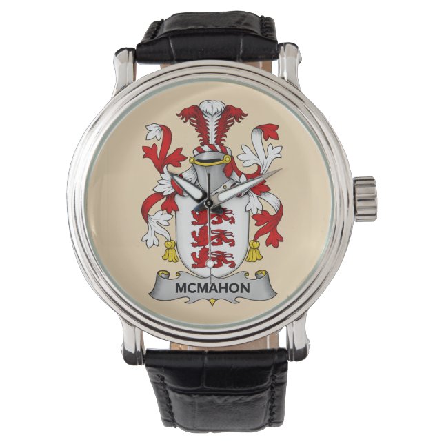 McMahon Family Coat of Arms Watch  Armbanduhr (Vorderseite)
