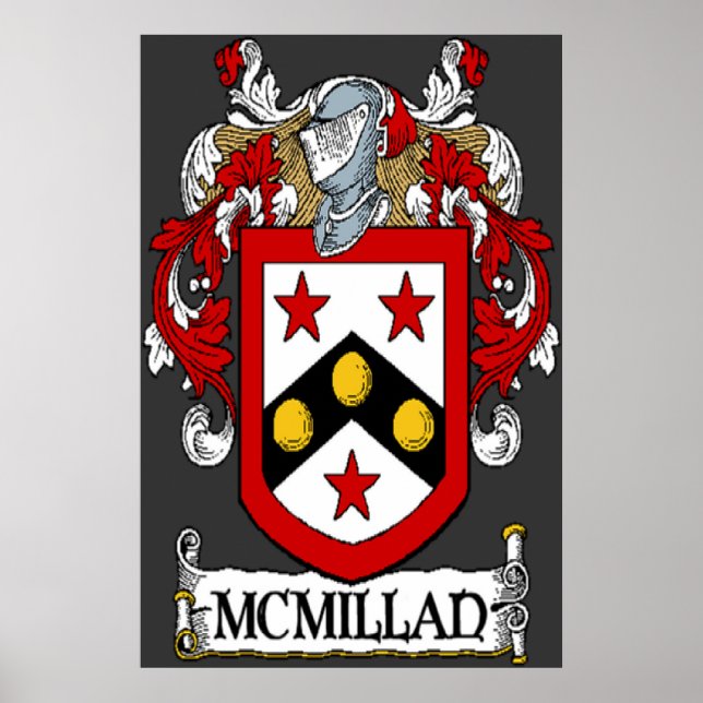 McMillan Coat of Arms Print Poster (Vorne)