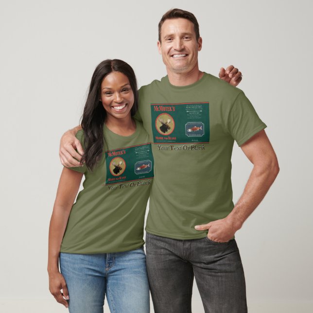 McMotek-Etikett für Elch und Bohnen T-Shirt (Unisex)