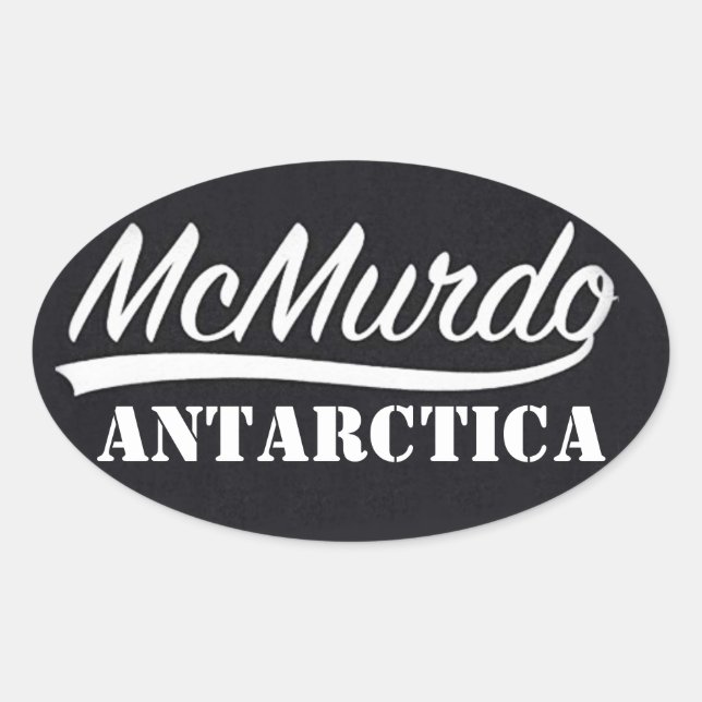McMurdo, Autocollant Antarctique (Devant)