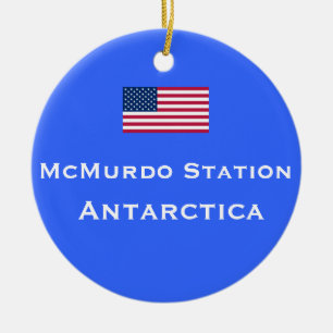 McMurdo Stations-Weihnachtsverzierung Keramikornament