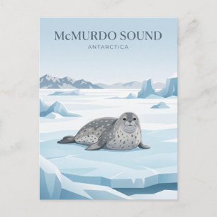 McMurdo-Sund Antarktika Postkarte