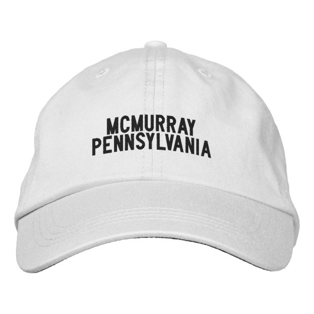 McMurray Pennsylvania Hat Bestickte Baseballkappe (Vorderseite)