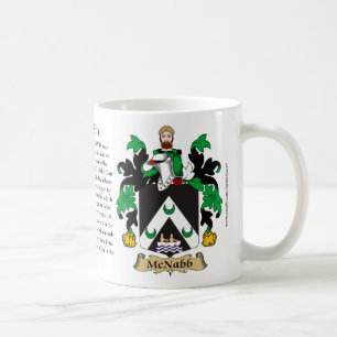 McNabb, der Ursprung, die Bedeutung und das Wappen Kaffeetasse