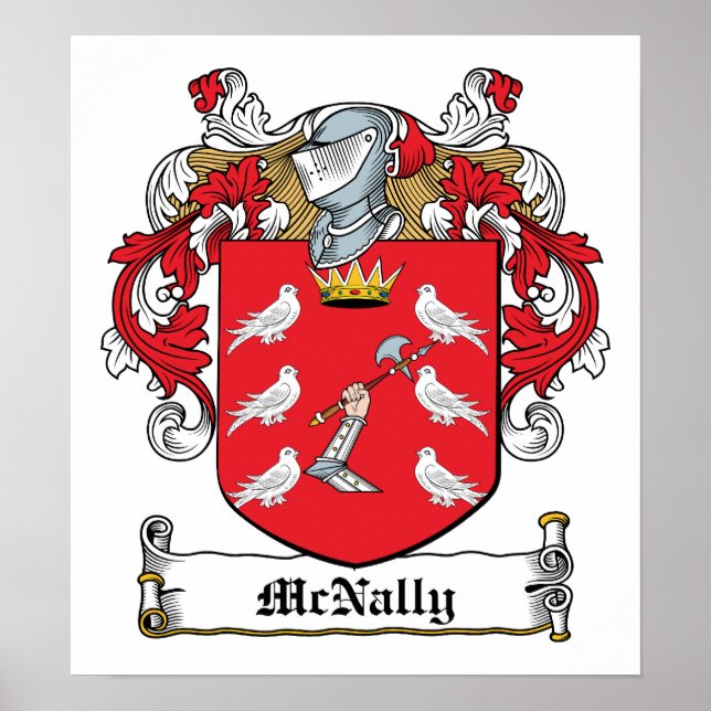 McNally Familienwappen Poster (Vorne)