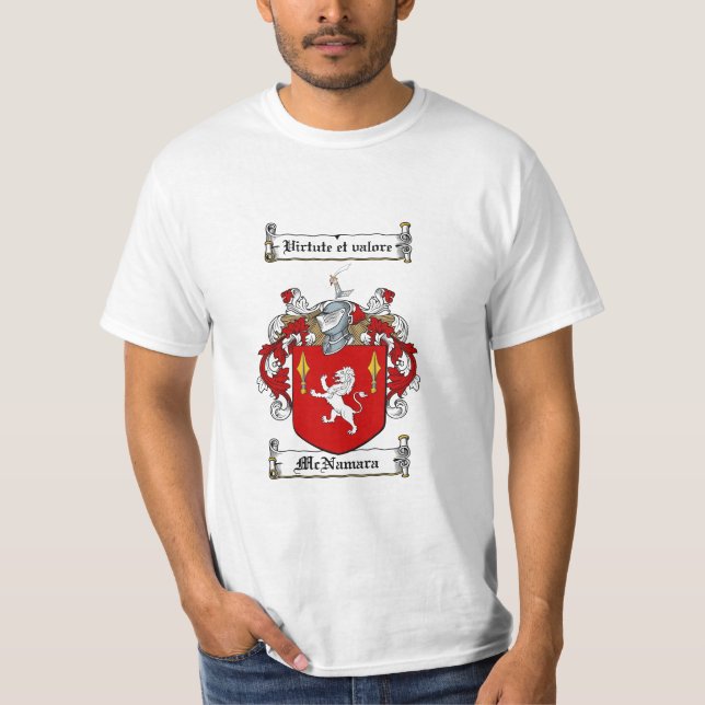 McNamara-Familienwappen - McNamara-Wappen T-Shirt (Vorderseite)