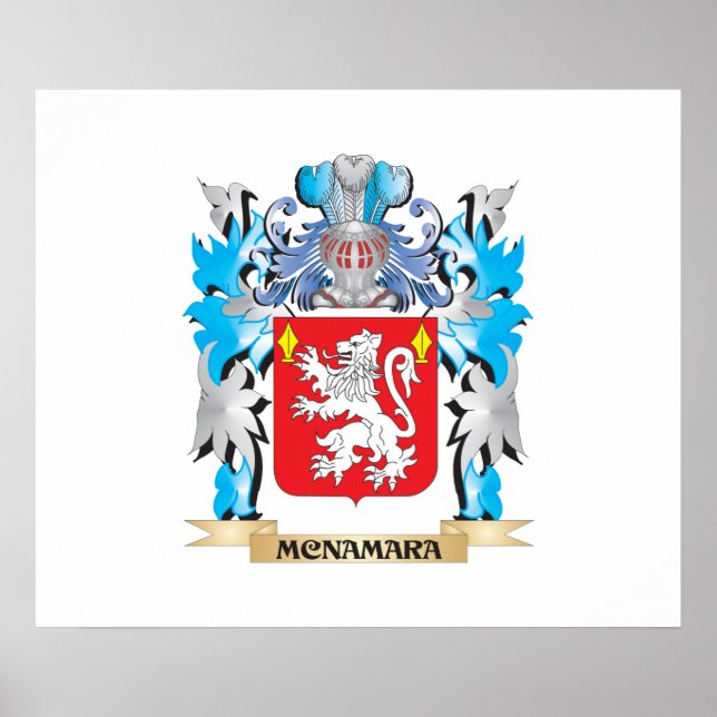 Mcnamara-Wappen - Familienwappen Poster (Vorne)