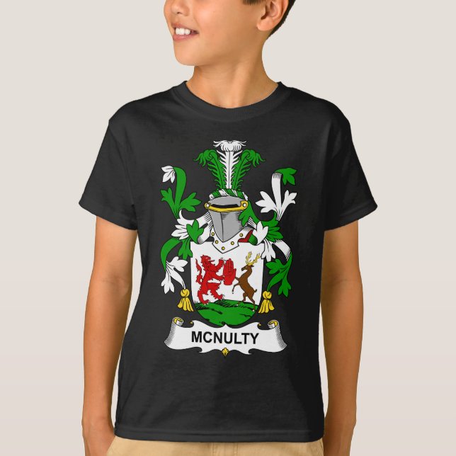 McNulty-Wappen - Familienwappen T-Shirt (Vorderseite)