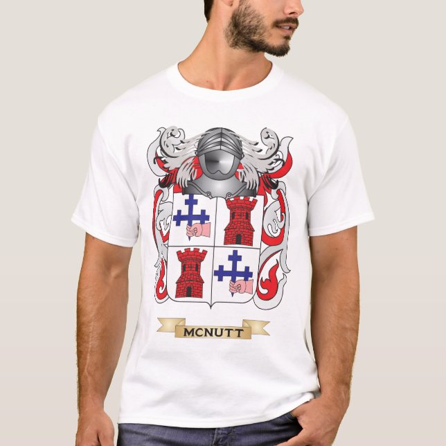McNutt Wappen (Familienwappen) T-Shirt (Vorderseite)