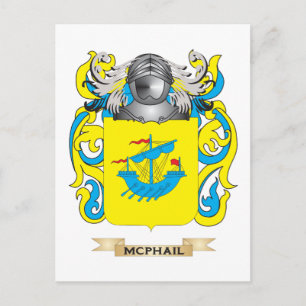 McPhail-Wappen (Familienwappen) Postkarte