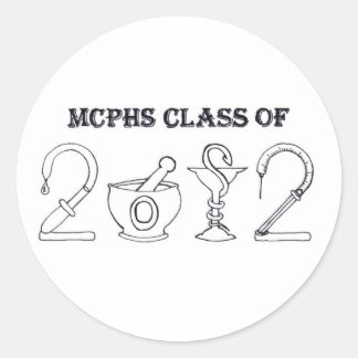 MCPHS-Klasse 2012 Runder Aufkleber