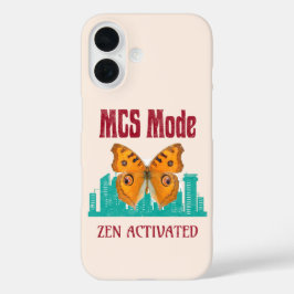 MCS-Modus Zen Aktiviert Schmetterlingsbewusstsein iPhone 16 Hülle
