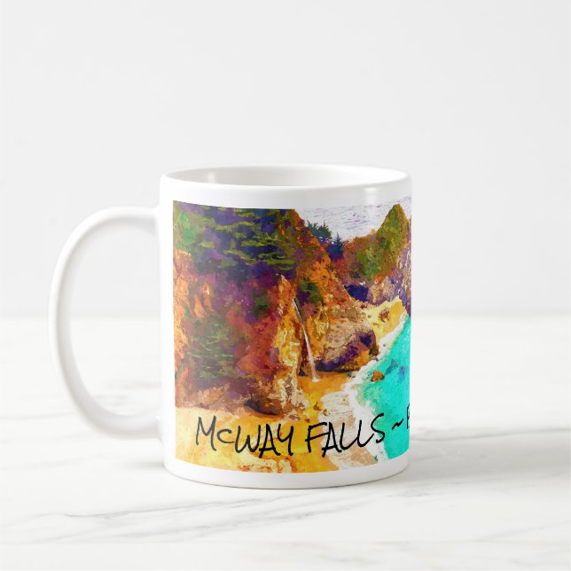 McWAY FALLS ~ BIG SUR  CA Mug (Gauche)