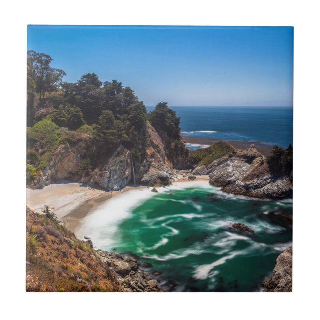 Mcway Falls in Julia Pfeiffer Burns Staat Park Fliese (Vorderseite)