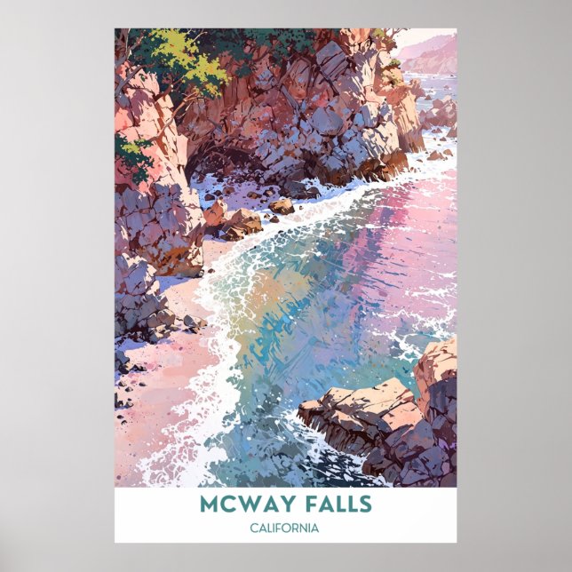 McWay Falls, Kalifornien Poster (Vorne)