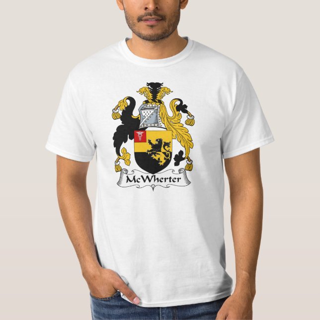 McWherter-Familienwappen-Wappen T-Shirt (Vorderseite)