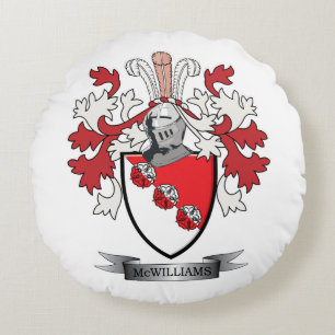 McWilliams Familienwappen-Wappen Rundes Kissen