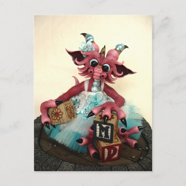 MD Baby Blocks Dragon Carte postale (Devant)