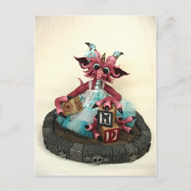 MD Baby Blocks Dragon Carte postale (Devant)